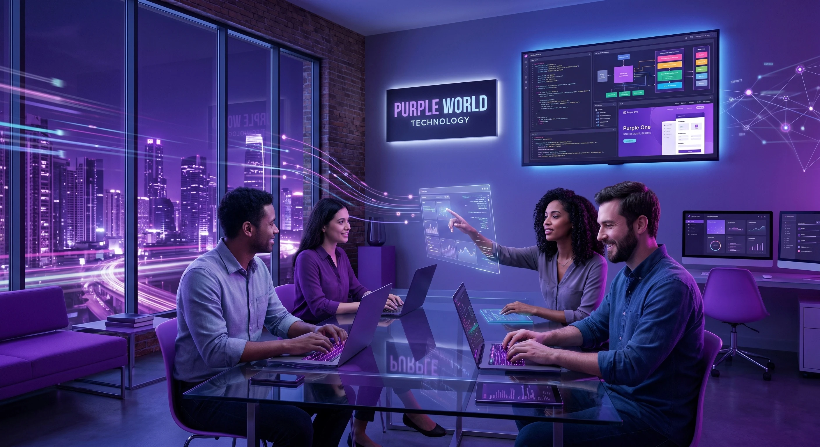Purple World Technology custom business software in action